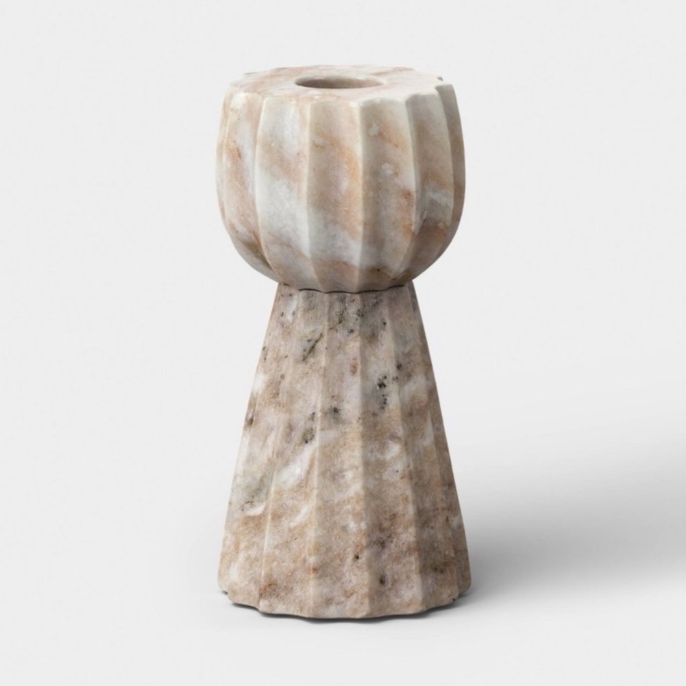 Tall Marble Taper Candle Holder- Threshold designed w/ Studio McGee